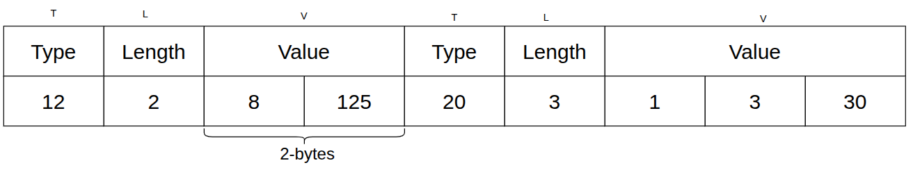 A diagram illustrating Type Length Value