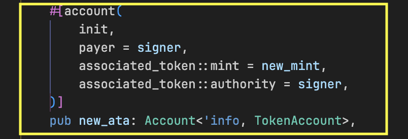 anchor constraints for creating a new ata