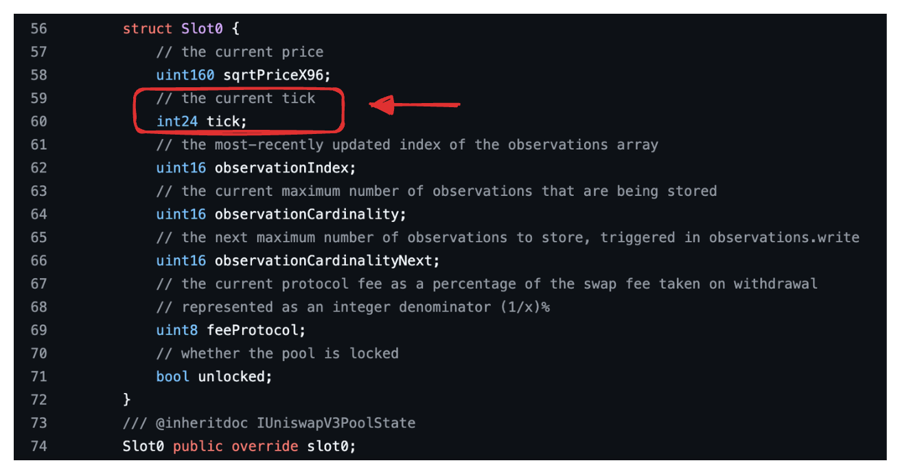 tick variable in slot0
