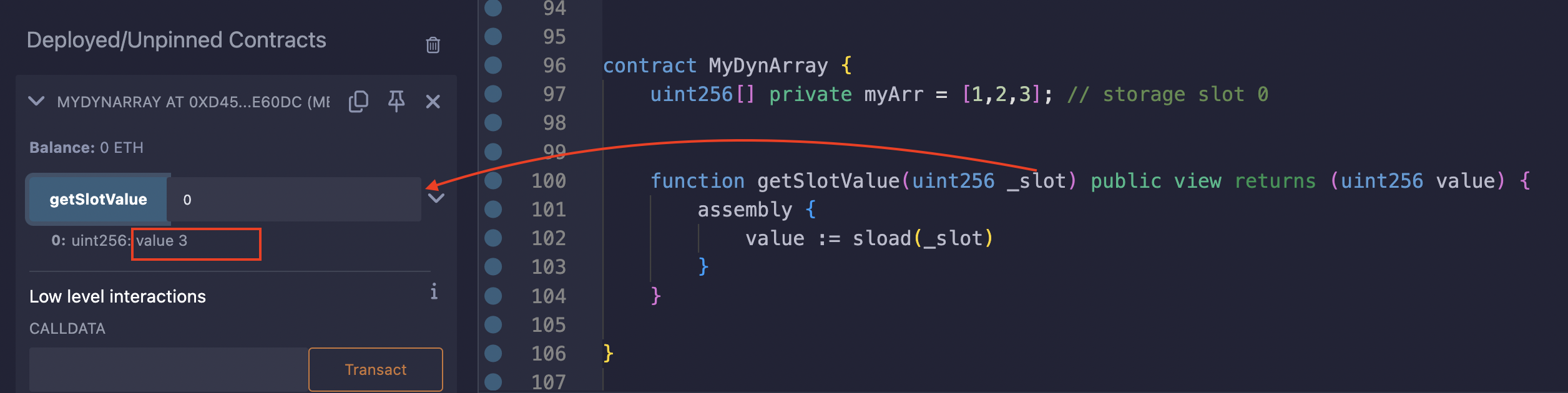 remix screenshot show value for slot 0