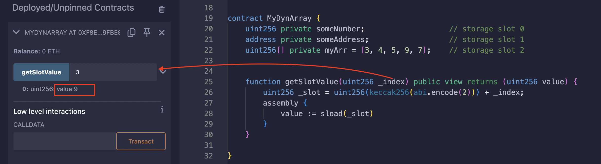 remix screenshot of the value in slot 3